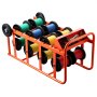 VEVOR Portacarretes de Alambre, Dispensador de Múltiples Carretes con 11 Varillas, Ruedas, Soporte para Cables con Bandeja para Guardar Cableado para Uso Eléctrico, Industrial y Minorista