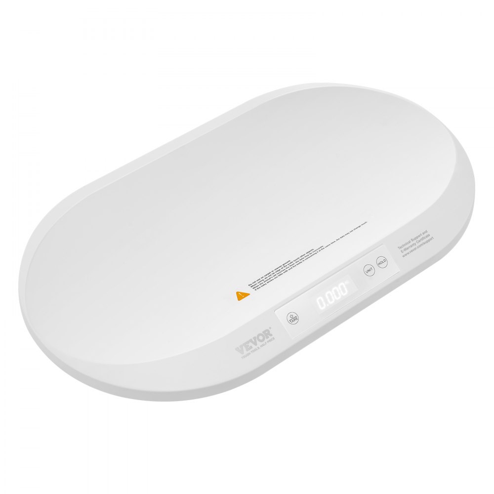 Báscula digital para bebés VEVOR, báscula para bebés con cinta métrica, báscula multifunción para niños pequeños para controlar el peso y la altura, con función de retención y tara, 5 unidades para bebés, niños pequeños y mascotas, capacidad de 88 libras