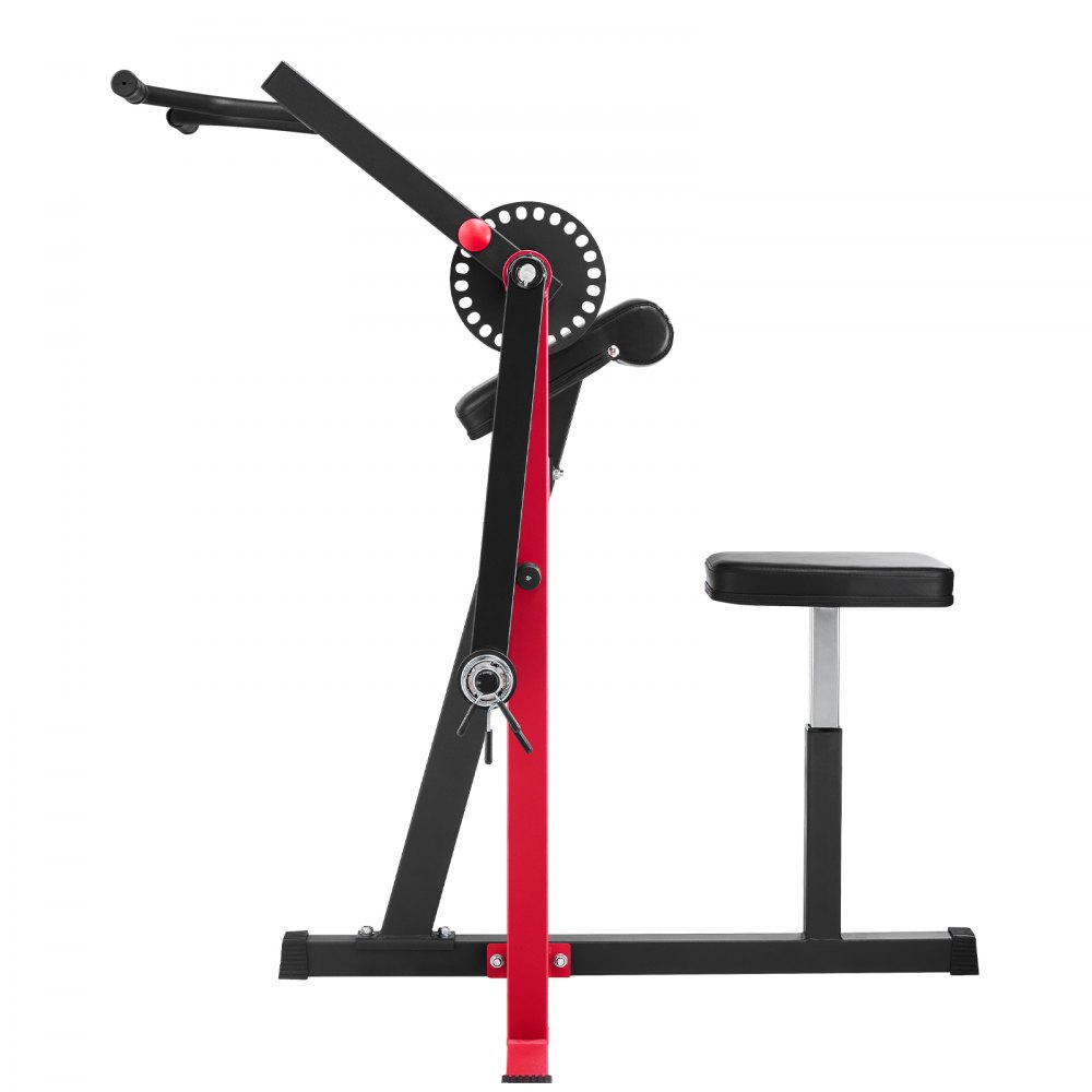 VEVOR Máquina de Curl de Predicador, Máquina de Curl de Bíceps 2 en 1 y de Extensión de Tríceps, Estación de Bíceps Aislada con Brazo Sentado, para Entrenamiento de Fuerza, para Gimnasio en Casa