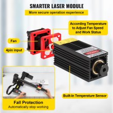 VEVOR Mini Grabador Láser 190 x 170 mm 4,5W Máquina de Grabado de Escritorio Compatible con Windows7/8/10/11, iOS/Android Máquina de Grabado CNC para Papel, Madera, Cuero, Tela, Plástico, Acrílico