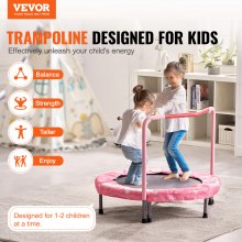 VEVOR Trampolín Plegable para Niños Interiores y Exteriores 955 x 750 mm Rojo