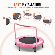 VEVOR Trampolín Plegable para Niños Interiores y Exteriores 955 x 750 mm Rojo