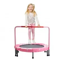 VEVOR Trampolín Plegable para Niños Interiores y Exteriores 955 x 750 mm Rojo