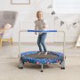 VEVOR Kids Trampoline Outdoor Trampoline 91.44 cm Foldable Trampoline with Handle, Rebounder Trampoline Garden Trampoline for Toddlers, Birthday Gift for Children 3 Years and Up, 100 kg Weight Capacity, Blue