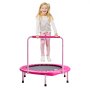 VEVOR Trampolín para Niños para Interiores y Exteriores, Mini Trampolín Plegable con Asa, Trampolín de Rebote para Niños de 3 Años en Adelante, para Niños y Niñas para Divertirse, Rosa, 920 x 805 mm
