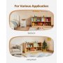 VEVOR Montessori Bookshelf, 1140 mm Width Toy Storage Organizer, 5-Section Kids Display Storage Cabinet, Daycare Furniture, Kids Bookshelf for Bedroom, Nursery, Living Room, Entryway, Preschool, Brown