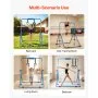 VEVOR Barra de Gimnasia Plegable Capacidad de 63,5 kg, Barra Horizontal Altura Ajustable de 5 Niveles 914 a 1321 mm, Equipo de Entrenamiento en Casa, Estructura Estable, 150 x 108 x 135 cm, Azul