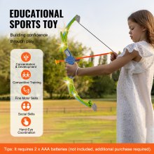 VEVOR 2 Juegos de Arco y Flecha para Niños con Objetivos de Pie, 20 Flechas