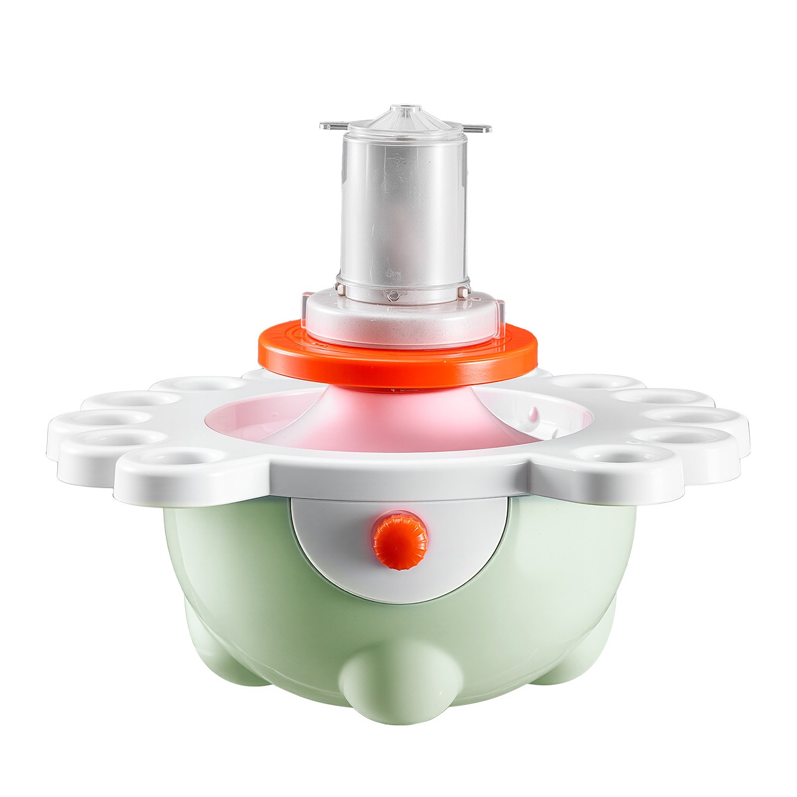 VEVOR Mini Torno de Cerámica, Platos Giratorios de 50 mm y 80 mm, Torno de Arcilla Eléctrico de Velocidad Ajustable con Herramientas para Moldear Arcilla para Niños y Principiantes, Verde