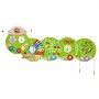 VEVOR Tablero Montessori de Pared de Oruga para Niños Pequeños 3 a 12 Años, Panel Sensorial con 12 Juegos Interactivos de MDF para Guardería Aula Motricidad Fina Sala de Juegos Infantil y Juego Diario