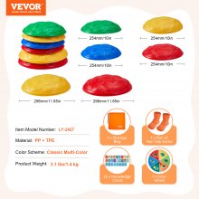 VEVOR 6 PCS Piedras para Escalones de Equilibrio Tortuga Biónica para Niños