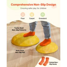 VEVOR 6 PCS Piedras para Escalones de Equilibrio Tortuga Biónica para Niños