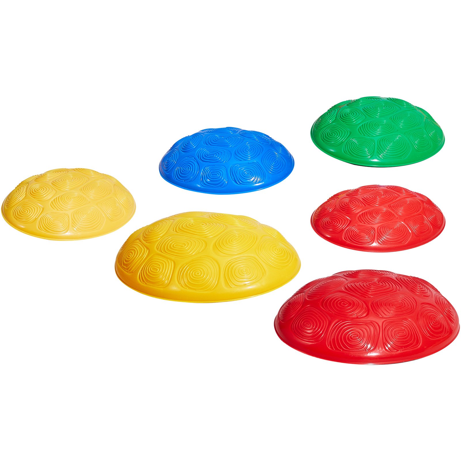 VEVOR 6 PCS Piedras para Escalones de Equilibrio de Tortuga Biónica para Niños Piedras para Saltar para Niños Juego de Coordinación de Carrera de Obstáculos para Niños Pequeños de 3 Años en Adelante