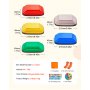 VEVOR 10 PCS Piedras para Escalones de Equilibrio Cuadrado Geométrico para Niños Piedras para Saltar para Niños Juego de Coordinación de Carrera de Obstáculos para Niños de 3 Años en Adelante