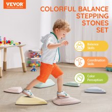 VEVOR 6 PCS Piedras para Escalones de Equilibrio Triángulo Geométrico para Niños