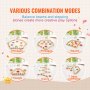 VEVOR 6 PCS de Vigas de Equilibrio con Superficie de Obstáculos para Niños