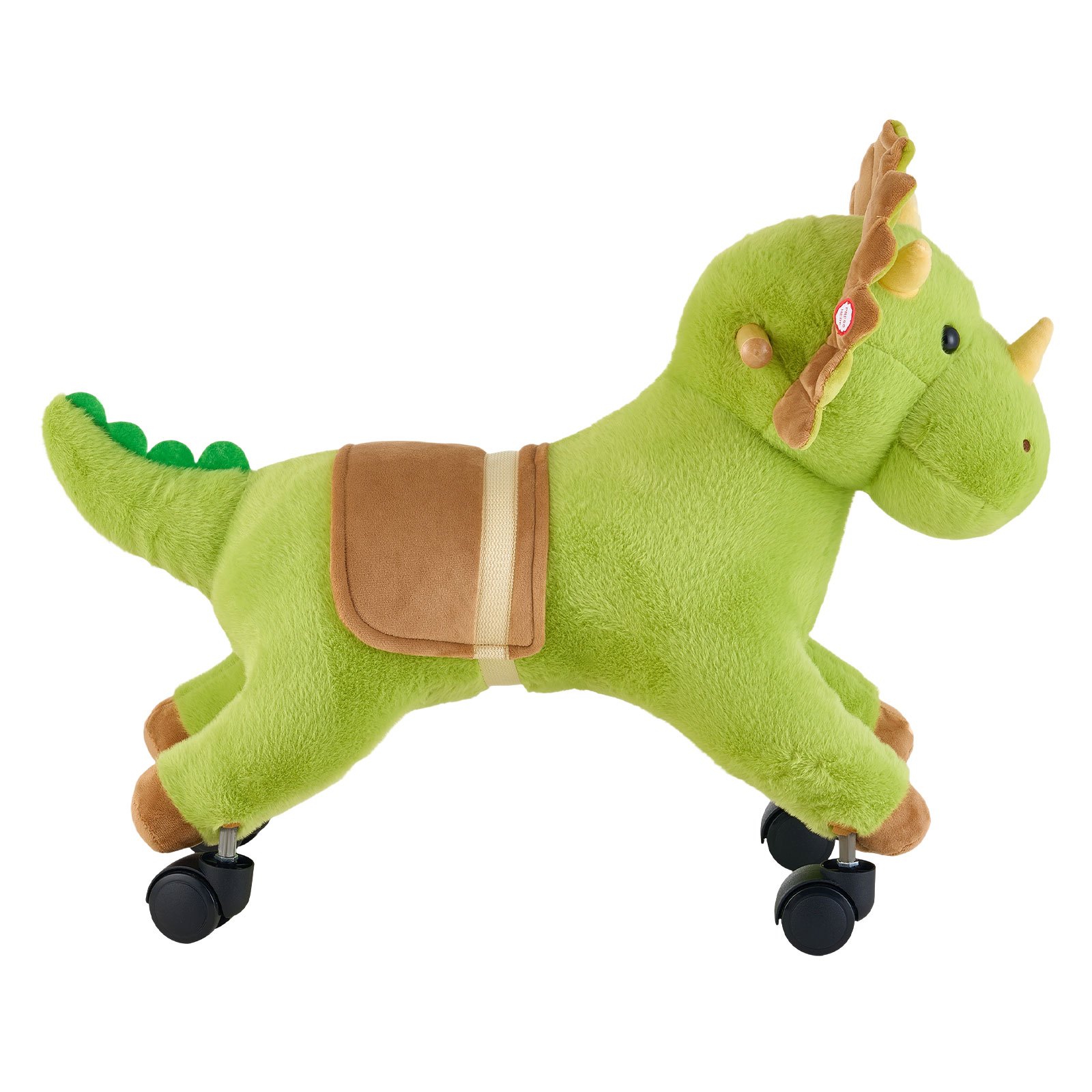 VEVOR Dinosaurio de Juguete Correpasillos para Niños, Juguete de Montar sin Pedales con Sonido, Ruedas Giratorias, Asiento Acolchado y Estructura de Metal, Uso Interior y Exterior, Carga hasta 40 kg