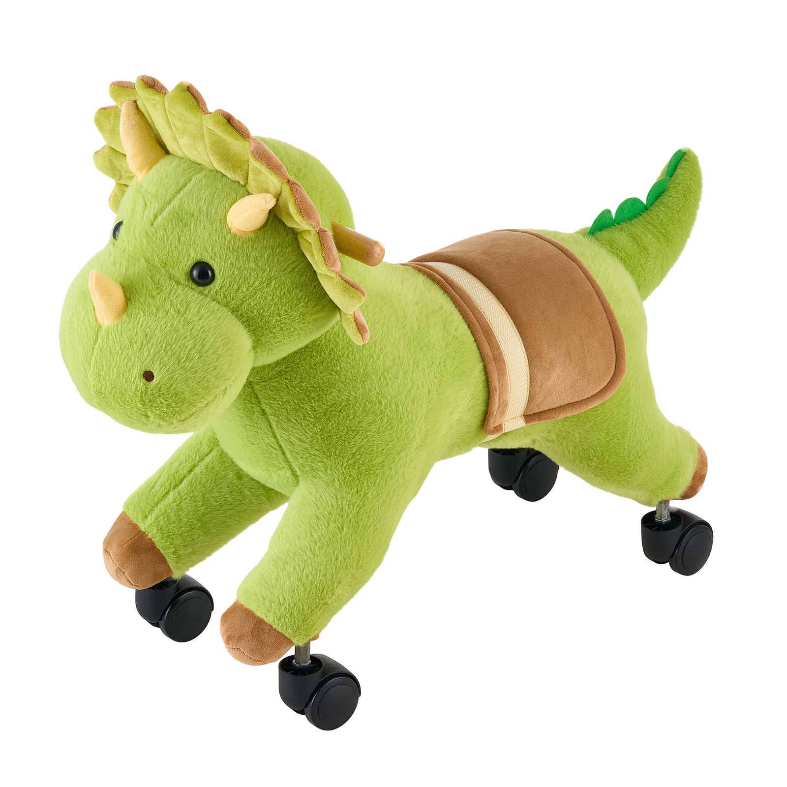 VEVOR Dinosaurio de Juguete Correpasillos para Niños, Juguete de Montar sin Pedales con Sonido, Ruedas Giratorias, Asiento Acolchado y Estructura de Metal, Uso Interior y Exterior, Carga hasta 40 kg
