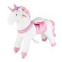VEVOR Ride On Horse, Riding Unicorn Toys for Kids, No Battery Required, Smooth Wheels with Anti-Roll Stop Ring, Upgraded Raised Seat, Handles, Sturdy Pedals, 80 kg Max Load Capacity for Ages 6+