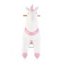 VEVOR Ride On Horse, Riding Unicorn Toys for Kids, No Battery Required, Smooth Wheels with Anti-Roll Stop Ring, Upgraded Raised Seat, Handles, Sturdy Pedals, 80 kg Max Load Capacity for Ages 6+
