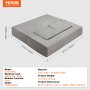 VEVOR Play Sofa, Children's Sofa made of Chenille Fabric, Building Blocks 4-Piece Set, Children's Play Sofa with Removable Cover, 90 kg Load Capacity, Convertible Children's Sofa, Playroom Furniture for Sleeping and Reading, Dark Gray