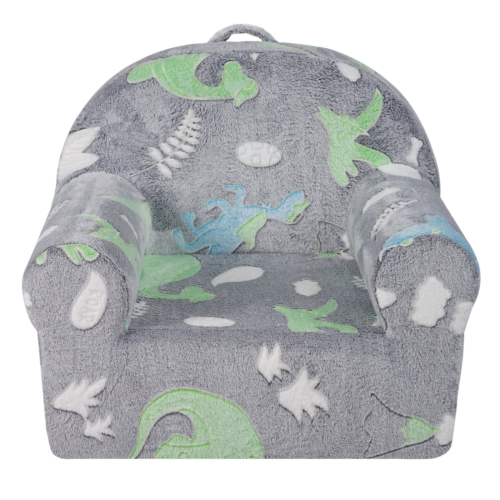 VEVOR Sofá Infantil que Brilla en la Oscuridad de 600 x 420 x 520 mm, Gris