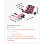 VEVOR Kart para Niños Ajustable 68 kg con Palanca de Freno, Ruedas LED de PU para Niños de 4 Años en Adelante, Patinete Infantil con 3 Longitudes Ajustables, Cuadro de Acero y Movimiento por Balanceo