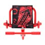 VEVOR Patinete de Pedales de 960x440x285 mm Carga de 60 kg Patinete de Deriva Menear Movimiento de Pies en Zigzag para Superficies Duras en Interiores y Exteriores, para Niños de 4 Años y Mayor, Rojo