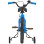 VEVOR Kids' Bike, 14-inch BMX Style Bicycle, Recommended Child Height 95-116 cm, Training Wheels Included, 4-8 Year Old Children's Bike, Toddler Bike for Boys and Girls to Learn to Ride, Blue