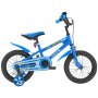 VEVOR Kids' Bike, 14-inch BMX Style Bicycle, Recommended Child Height 95-116 cm, Training Wheels Included, 4-8 Year Old Children's Bike, Toddler Bike for Boys and Girls to Learn to Ride, Blue