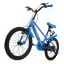 VEVOR Bicicleta Infantil 20 Pulgadas BMX Azul para Niños Niñas de 7-13 Años con Caballete, con Asiento y Manillar Ajustables, Freno Delantero y Tambor Trasero, Portavasos y Cuadro de Acero de Carbono