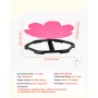 VEVOR Silla Giratoria Infantil Sensorial, con Forma de Flor, hasta 100 kg, con Base Metálica Antideslizante, Favorece la Coordinación, el Equilibrio y la Concentración, Rosa, 62 x 62 x 25,5 cm