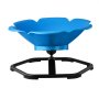 VEVOR Silla Giratoria Infantil Sensorial Cilíndrica, Soporta hasta 100 kg, con Base Metálica Antideslizante, Favorece la Coordinación, el Equilibrio y la Concentración, Azul, 62 x 62 x 47 cm