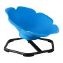 VEVOR Silla Giratoria Infantil Sensorial Cilíndrica, Soporta hasta 100 kg, con Base Metálica Antideslizante, Favorece la Coordinación, el Equilibrio y la Concentración, Azul, 62 x 62 x 47 cm