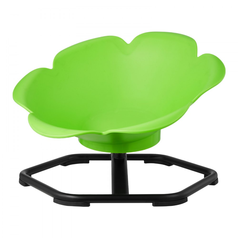 VEVOR Children's Swivel Chair, Sensory Swivel Chair, Cylindrical, 100 kg Load Capacity, Sensory Toy with Non-Slip Metal Base, Promotes Coordination, Balance, and Concentration, Green