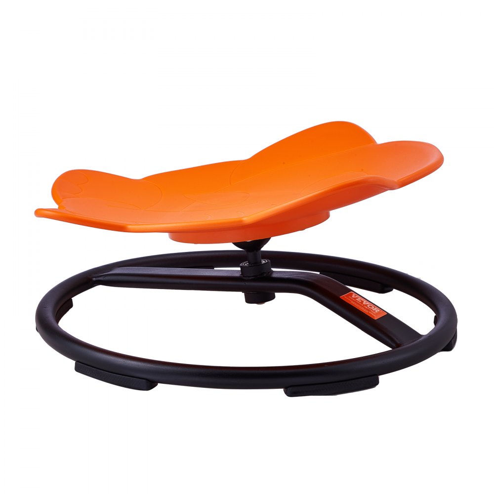 VEVOR Silla Giratoria de 360° para Niños con Forma de Elefante, Capacidad de 100 kg, Silla Sensorial con Base de Metal Antideslizante para Niños Autistas para la Coordinación, el Equilibrio, Naranja