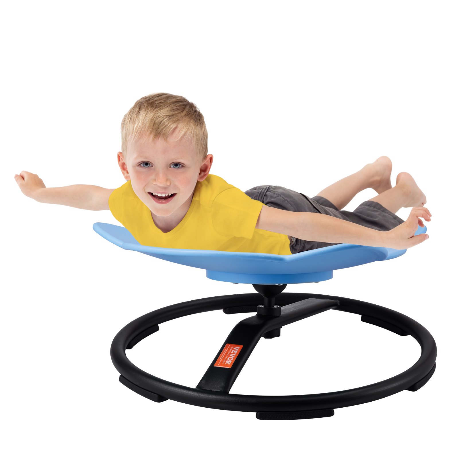 VEVOR Silla Giratoria de 360° para Niños con Forma de Elefante, Capacidad de 100 kg, Silla Sensorial con Base de Metal Antideslizante para Niños Autistas para la Coordinación, el Equilibrio, Azul