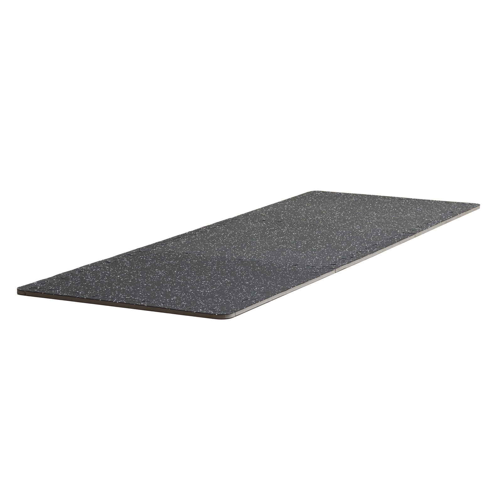 VEVOR Alfombrillas de Gimnasio de 610 x 610 x 14 mm, 12 Baldosas de Goma con Espuma EVA con Una Cobertura de 4,5 m² y Diseño de Rompecabezas Entrelazado para Gimnasio, Hogar, Garaje, Blanco y Negro