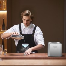 VEVOR Enfriador de Vasos con CO2 para Cerveza 8-10 Segundos por Taza con Luz LED