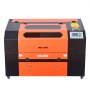 VEVOR 60W CO2 Laser Engraver, 600 x 400 mm, CO2 Laser Engraver Cutter Machine with 4 Way Pass Air Assist, Engraving Cutting Machine, Compatible with LightBurn CorelDRAW RDWorks, for Wood Acrylic Glass