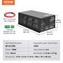 VEVOR Fuente de Alimentación Láser de CO2 para Tubo Láser de 150 W, Protección de Corriente Constante y Circuito Abierto, Disipación Rápida del Calor, Compatible con Grabadores y Cortadores Láser
