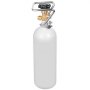 VEVOR Tanque de Aire de Dióxido de Carbono con Revestimiento en Aerosol Gris, Cilindro de Acero de Aleación Nuevo 2 kg, para Dispensar Cerveza de Barril y Hacer Refrescos, 115 x 115 x 445 mm