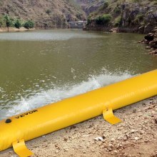 VEVOR Barrera contra inundaciones Barrera hidráulica de 12' de largo x 12" de alto para desvío de agua
