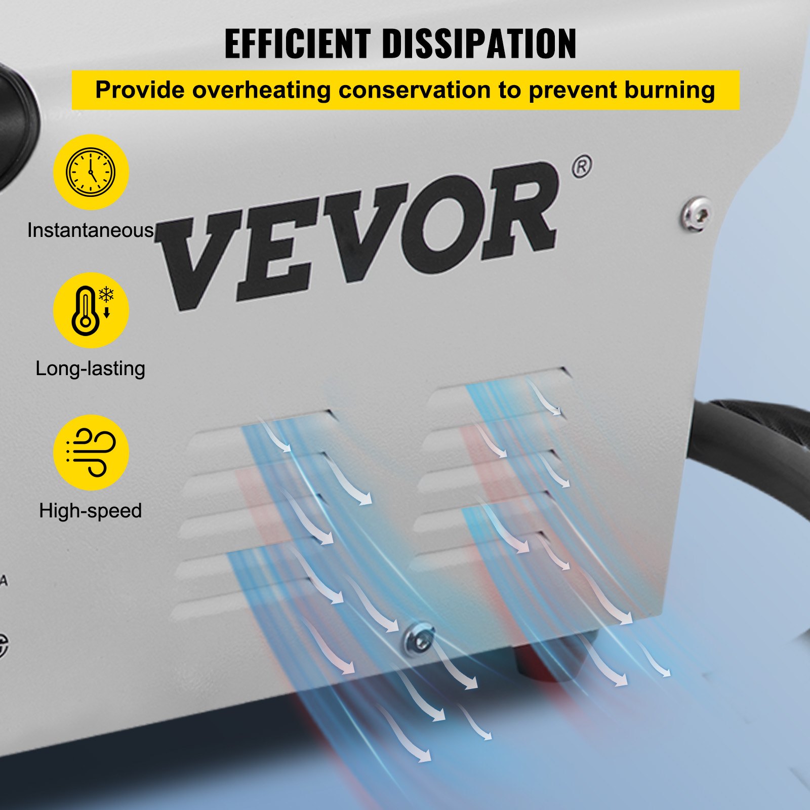 VEVOR Soldador de Reparación de Automóviles Abolladuras Coche 3,500A Soldadura Eléctrica 0,6-1,2 mm Máquina de Reparación de Carrocería Automática