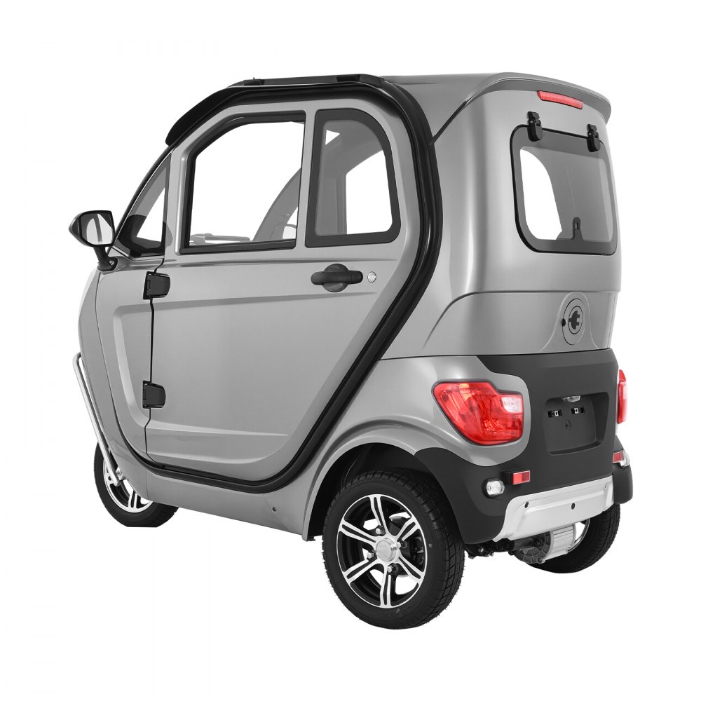 VEVOR Patinete Eléctrico de Movilidad 3 Ruedas para Personas Mayores, 1500 W, 295 kg de Carga, 60 km de Autonomía, Desbloqueo Remoto, Todoterreno, Velocidad Máxima 25 km/h, 2050 x 1100 x 1640 mm