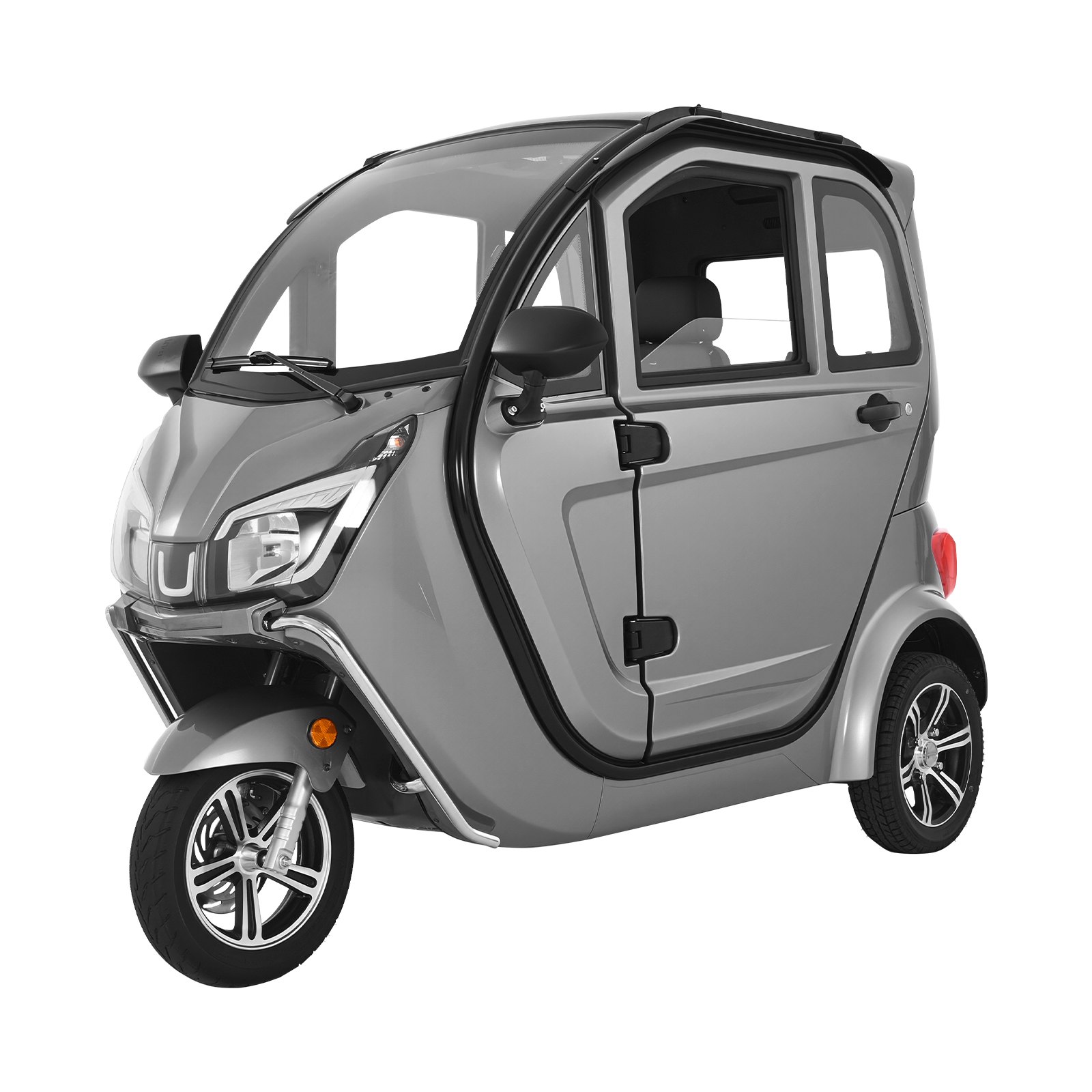 VEVOR Patinete Eléctrico de Movilidad 3 Ruedas para Personas Mayores, 1500 W, 295 kg de Carga, 60 km de Autonomía, Desbloqueo Remoto, Todoterreno, Velocidad Máxima 25 km/h, 2050 x 1100 x 1640 mm
