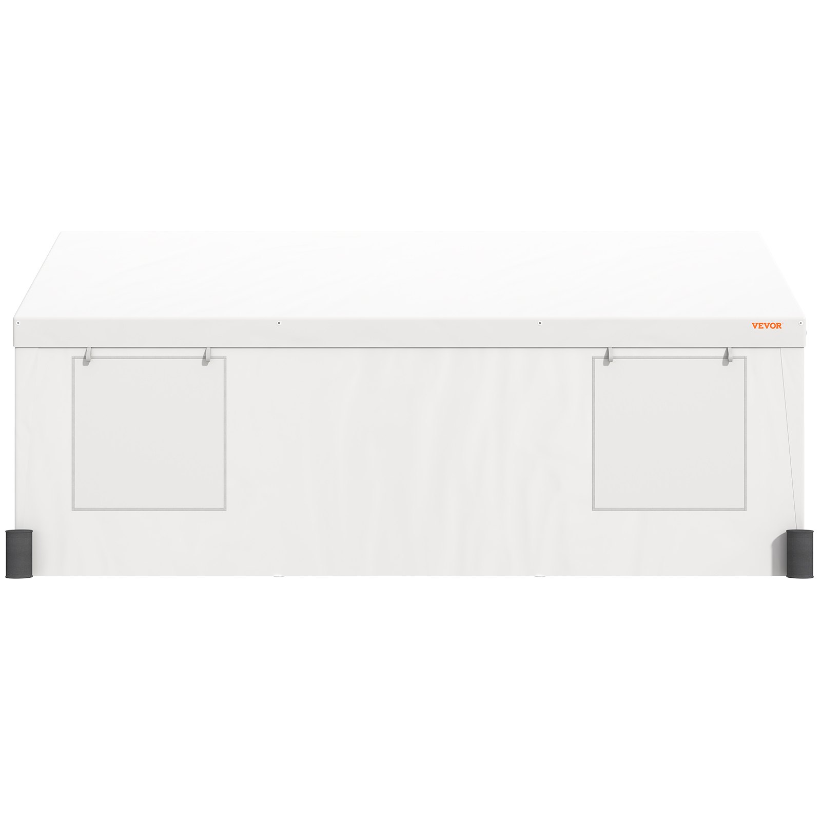 VEVOR Toldo para Cochera, Carpa de Garaje 3x6 m Refugio Exterior con Paredes Laterales Desmontables, Ventanas, Puertas Enrollables Ventiladas, Lona Impermeable para Coche, Camión, Barco, Blanco