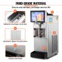 VEVOR Máquina comercial de granizado, máquina de Margarita de 8 l/2.1 galones, máquina de margarita de acero inoxidable de 1050 W, máquina de granizados para fiestas, cafeterías, restaurantes, bares y
