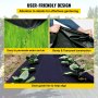 VEVOR Barrera contra malezas Tela para paisajes 5 oz 3 x 50 pies Tapete tejido para cubierta de suelo para jardín