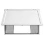 VEVOR Ventana de Servicio para Camión de Comida, 122 x 91,5 cm, Marco de Aleación de Aluminio, 4 Ventanas Corredizas con Mosquitera, Puerta Abatible y Gancho de Arrastre, para Carritos de Helados